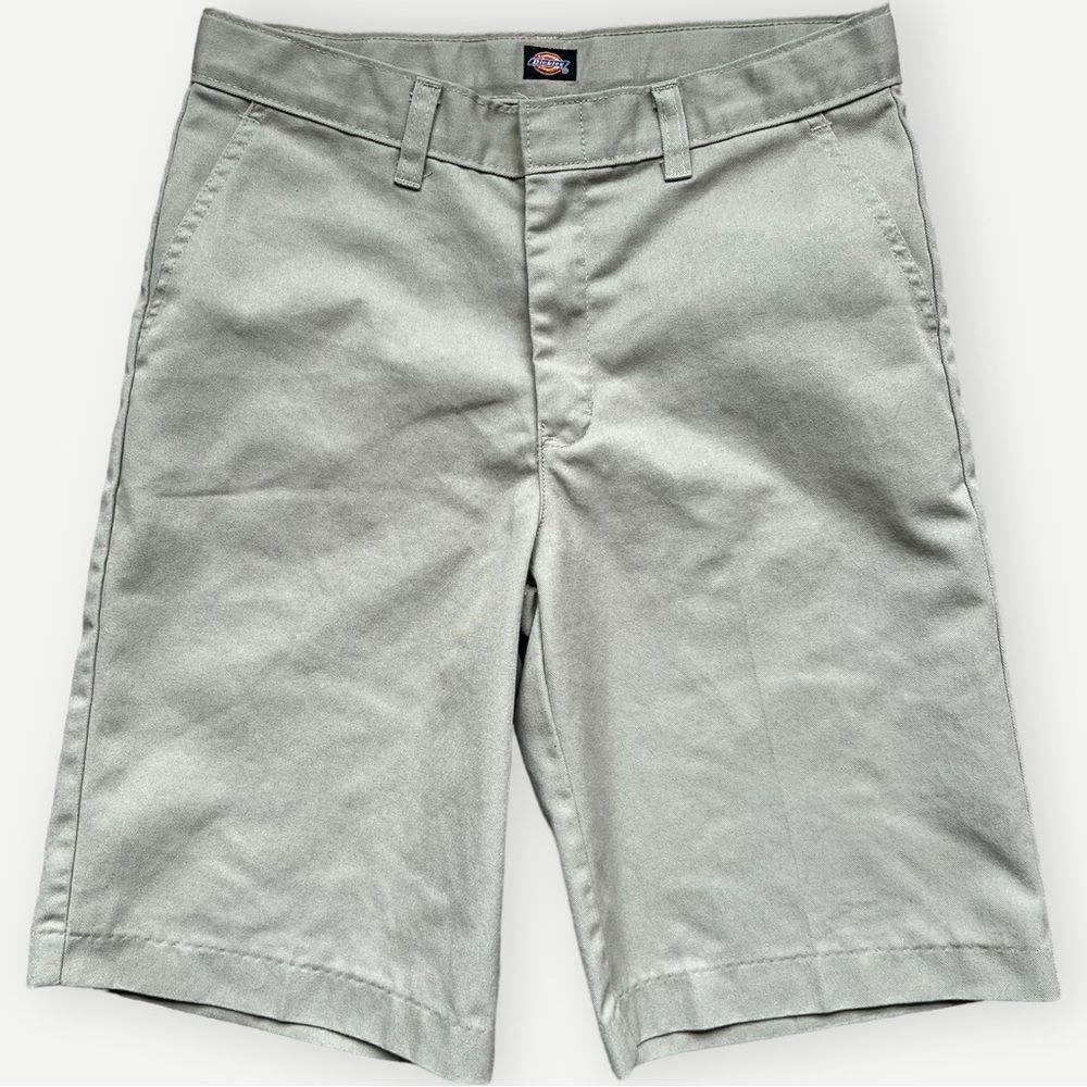Dickies Boys Kids Adjustable Waist Tan Cargo Shorts. Pockets & Belt Loops. 16.